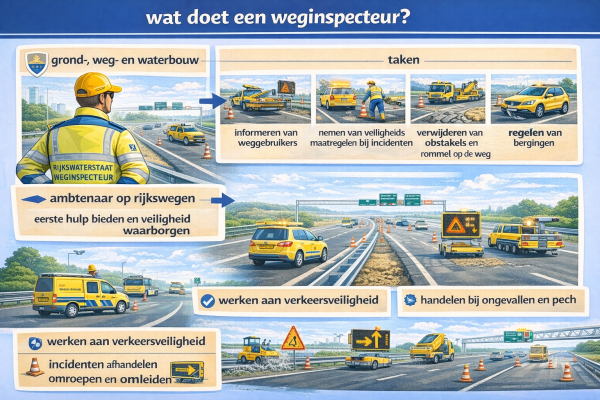 Alles over het beroep weginspecteur Wat doet een weginspecteur